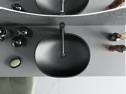 Умивальник Mexen Viki silver black matt накладний MEX-21054874, Хром - мініатюра 4