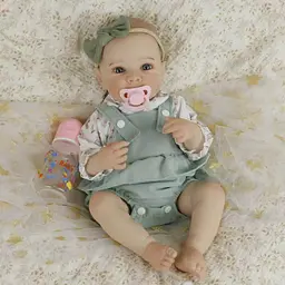 Колекційна силіконова лялька реборн reborn анатомічна дівчинка пупс стелла Reborn Dolls det0018894 - мініатюра 2