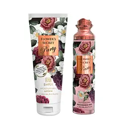 Подарунковий набір жіночий Emper Flower`s Secret Party 250 мл body mist + 250 мл body lotion (MM36057)