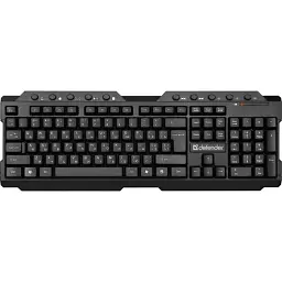 Клавіатура бездротова Defender Element HB-195 (UKR), чорний, USB, мембранна, 1xAA (45189)