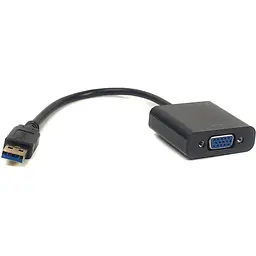 Кабель-перехідник PowerPlant USB 3.0 M - VGA F