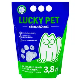 Уцінка. Наповнювач Lucky Pet для котячого туалету силікагелевий 3.8 л 