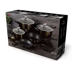 Набір посуду Berlinger Haus Shiny Black 7 предметів (BH 6615) - мініатюра 2