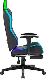Крісло ігрове Defender Watcher, 60мм, Клас 4, RGB ПУ, чорне - мініатюра 3