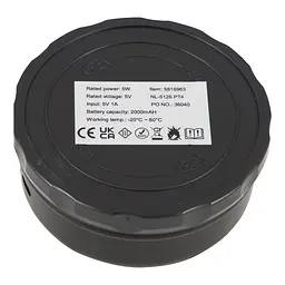 Ліхтар кемпінговий Bo-Camp Weirfield Rechargable 180 Lumen Black (5818963) - мініатюра 8