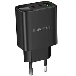 МЗП Borofone BA98A Ilustre with digital display PD30W (1USB-A/2C) Black - мініатюра 6