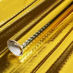 Плівка самоклеюча алюмінієва для меблів та стін 300×60 см, золотиста - мініатюра 2