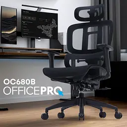 Крісло офісне OfficePro Black (OC680B) - мініатюра 7