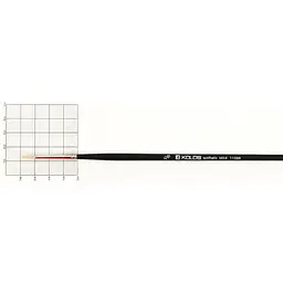 Пензель синтетика кругла Milk 1108R № 00 довга ручка Kolos