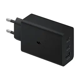 Зарядний пристрій Samsung 2xUSB-С 65W PD PPS/USB-A Black (EP-T6530NBEGEU) - мініатюра 5