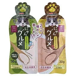 Рідкий корм для котів CattyMan Complete Twins Pouch два смаки: курка молоко ікра та тунець курка макрель крем-пюре(SPZ1531)