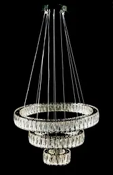 Світлодіодна люстра Splendid Ray L50804/600+400+200/3 LED (CH) з кришталем, хром, 100 Вт, з пультом і димером - мініатюра 4