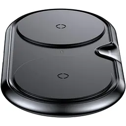 Бездротовий зарядний пристрій Baseus Dual Wireless Charger WXXHJ-A01 Black - мініатюра 3