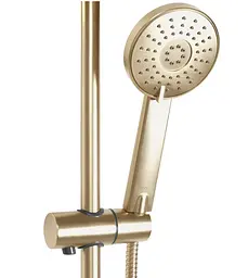 Душова система Rea Bliss brushed gold із термостатом REA-P8413, Золотий - мініатюра 3
