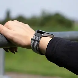 Ремінець нейлоновий на липучці BeWatch для Samsung Galaxy Watch 4/5/6 Темно-зелений (101138.4UW) - мініатюра 7