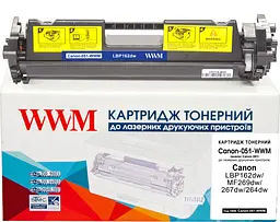 Картридж тон. WWM для Canon LBP162dw/MF269dw/267dw/264dw аналог Canon 051 Black ( 1700 ст.) (Canon-051-WWM)
