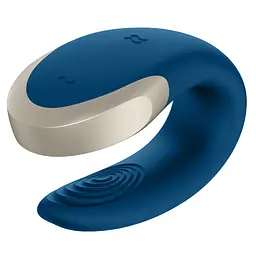 Смарт-вібратор для пар Satisfyer Double Love (Blue) - мініатюра 5