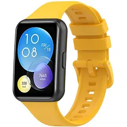 Ремінець DK для Huawei Watch Fit 2 Silicone Sport Full Light Classic (yellow) - мініатюра 2