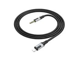 Кабель Borofone BL19 Creator Digital Audio Conversion Cable Lightning to AUX 1m Black (6941991108327) - мініатюра 2