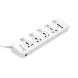 Мережевий продовжувач LDNIO SC4408 (4 х розетки 4 х USB) 2 м - мініатюра 4