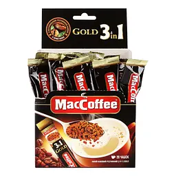 Напій кавовий MacCoffee Gold 3 в 1, 16 г (725395) - мініатюра 4