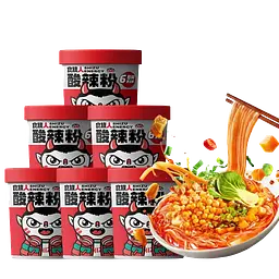 Локшина швидкого приготування Shizu Energy Shizuren Hot and Sour Flavor, 130г - мініатюра 8
