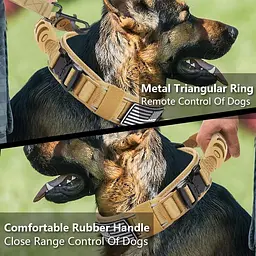 Нашийник для собак Harness Tactical, широкий нейлоновий з металевою пряжкою-фастекс M, Чорний - мініатюра 8