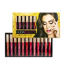 Набір помад для губ матових рідких Huda Beauty New, 12 шт.
