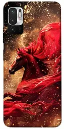 Чохол Demsky Red sparkles Horse для Xiaomi Redmi Note 10 5G