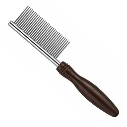 Гребінець для собак DoggyMan NSD Fine Teeth Comb With Handle Доггімен з дрібними зубцями та ручкою, розмір SS