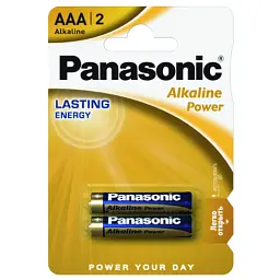 Батарейка Panasonic AAA LR03 Alkaline Power * 2 (LR03REB/2BP)