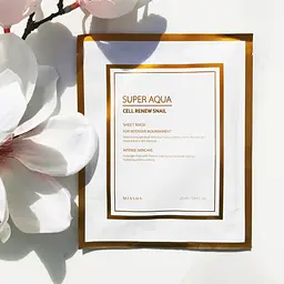 Гідрогелева маска для обличчя Missha Super Aqua Cell Renew Snail, 25 мл - мініатюра 2