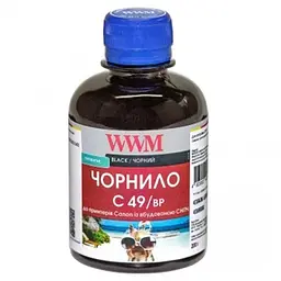 Чорнило WWM GI-490BK для Canon Pixma G1400/2400/3400 200г Black пігментне (C49/BP) - мініатюра 2