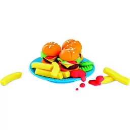 Набір для творчості з пластиліном Hasbro Play-Doh Kitchen Creations Burger and Fries Set (E5112_E5472) - мініатюра 5