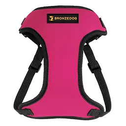 Шлея для собак дрібних порід Bronzedog Sport XS 14х12х2 см рожева - мініатюра 2