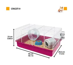 Клітка для хом'яків Ferplast Criceti 9 фіолетова 46х29.5х23 см 57009411 - мініатюра 2