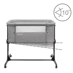 Приставне ліжечко Kidwell Snuzzy Light Grey - мініатюра 2