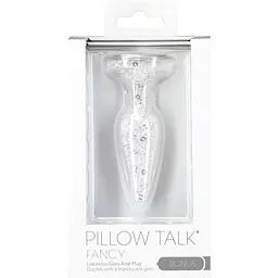 Скляна анальна пробка Pillow Talk Fancy Luxurious Glass Anal Plug - мініатюра 5