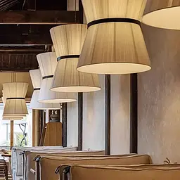 Дизайнерський світильник із полімерним циліндричним абажуром Ø60х72 см Line F MJ240-600 x 720 Білий - мініатюра 6