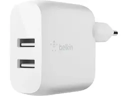 Мережевий зарядний пристрій Belkin Boost Up Charge Dual USB-A Home Charger (WCB002VFWH)