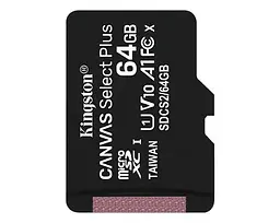 Картка пам'яті Kingston MicroSDXC 64 GB UHS-I A1 (клас 10) без адаптера - мініатюра 2