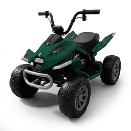 Квадроцикл M 6242EL-5(2)(24V) 1*24V7AH 4*45W, MP3, USB, TF, BLUETOOTH, EVA, шкіра, муз, світло.темно-зелений