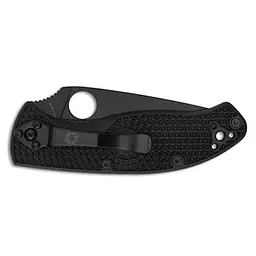 Ніж Spyderco Tenacious Black Blade Lightweight полусеррейтор (C122PSBBK) - мініатюра 2