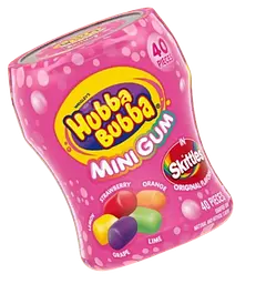 Жувальна гумка Hubba Bubba Skittles Flavored Mini Gum 40шт - мініатюра 2