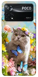 Чохол Demsky Spring cat для Xiaomi Poco X4 Pro 5G