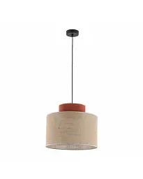 Підвісний світильник, люстра Tk Lighting 2785 Duo Juta E27 1x15W IP20 Бежевий