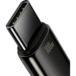 Кабель Baseus Tungsten Gold USB-A to USB-C 1m Black (CAWJ000001) [106122] - мініатюра 4