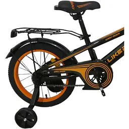 Велосипед дитячий 2-х колісний Like2bike Dark Rider 16" ЦБ-00253701 чорно-помаранчевий (241606) - мініатюра 2