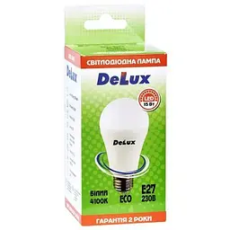 Лампочка Delux BL 60 15 Вт 4100K (90020551) - мініатюра 2