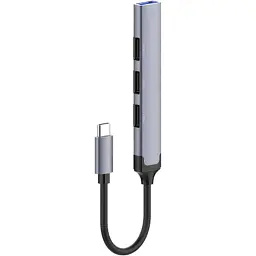 Концентратор ColorWay USB-C 4-в-1 USB2.0х3/USB3.0 (CW-HUB04) - мініатюра 6